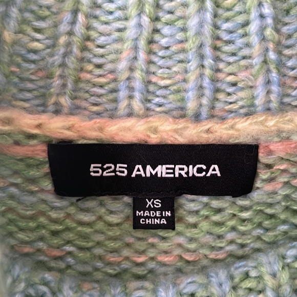 ANTHROPOLOGIE 525 AMERICA Willa Space-Dyed Turtleneck Sweater Size XS - Picture 4 of 12